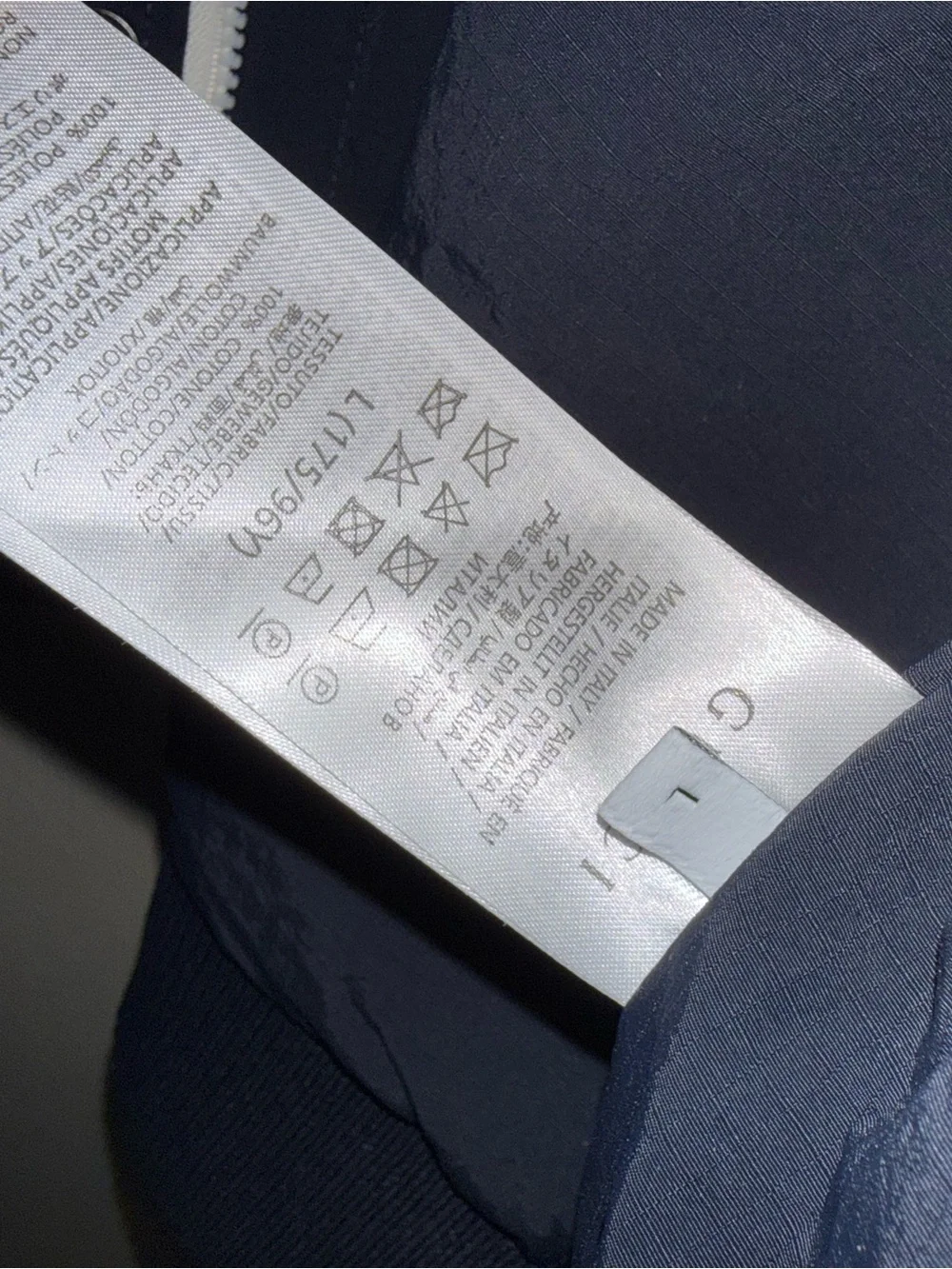 Gucci Navy & White GG Sherpa Hoodie Jacket